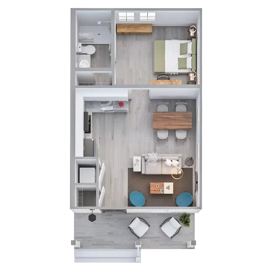 1 Bed | 1 Bath | 750 SF Starting at $1,325
