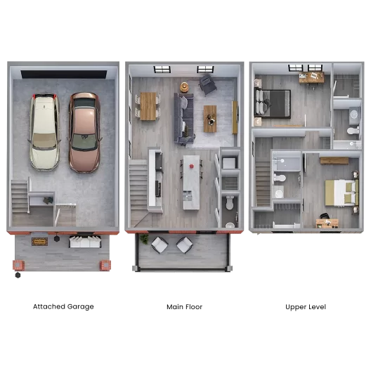 2 Bed | 2.5 Bath | 1,140 SF Starting at $1,095