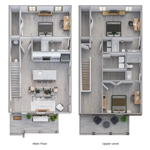 3 Bed | 3.5 Bath | 1,556 SF Starting at $995