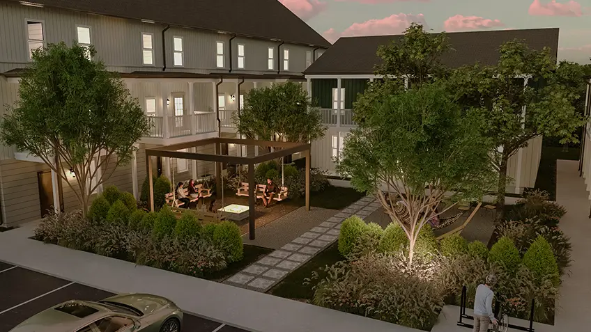 outdoor community area