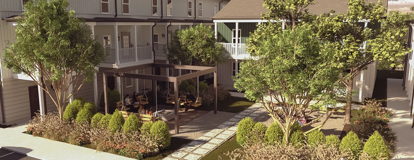 outdoor seating area